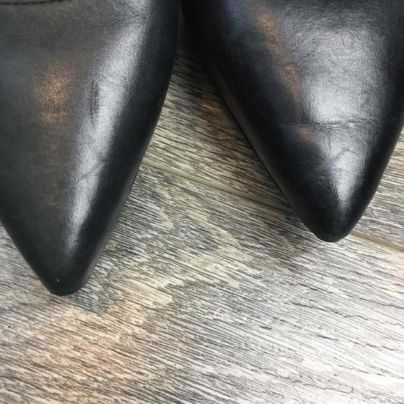 MICHAEL KORS Black Leather Zady Ankle Strap Heels - Picture 12 of 13